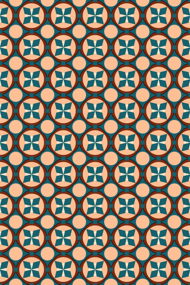 a fall-cozy tile pattern repeating 6 across, edge to edge