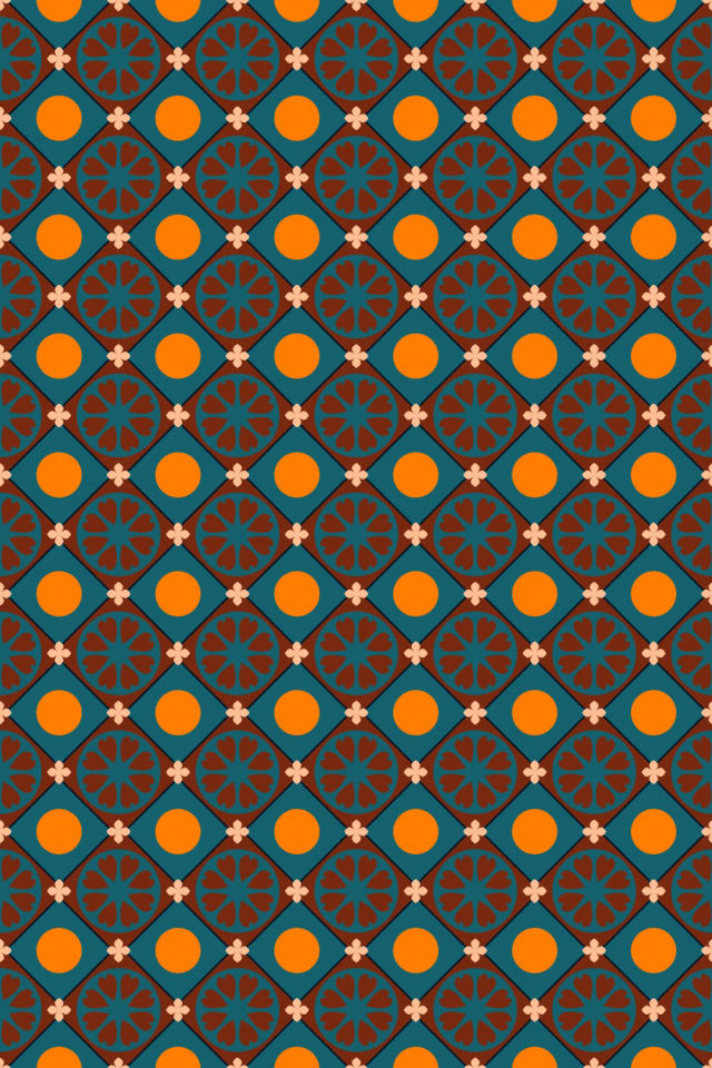 a fall-cozy tile pattern repeating 6 across, edge to edge