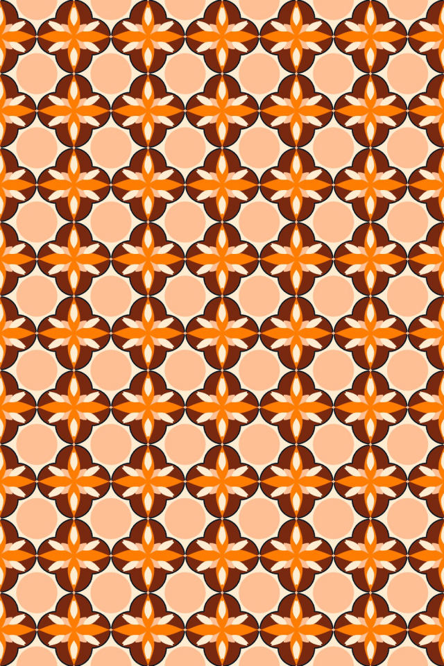 a fall-cozy tile pattern repeating 6 across, edge to edge