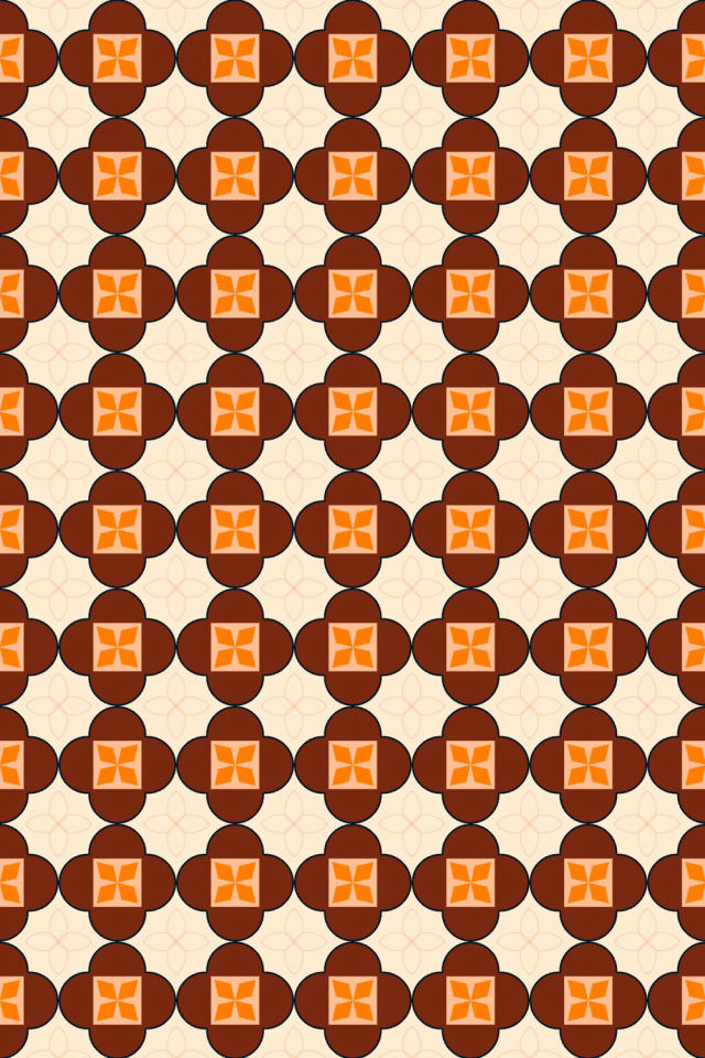 a fall-cozy tile pattern repeating 6 across, edge to edge