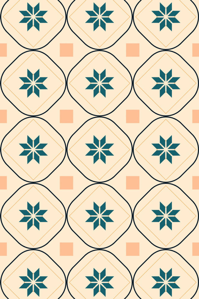 a fall-cozy tile pattern repeating 3 across, edge to edge